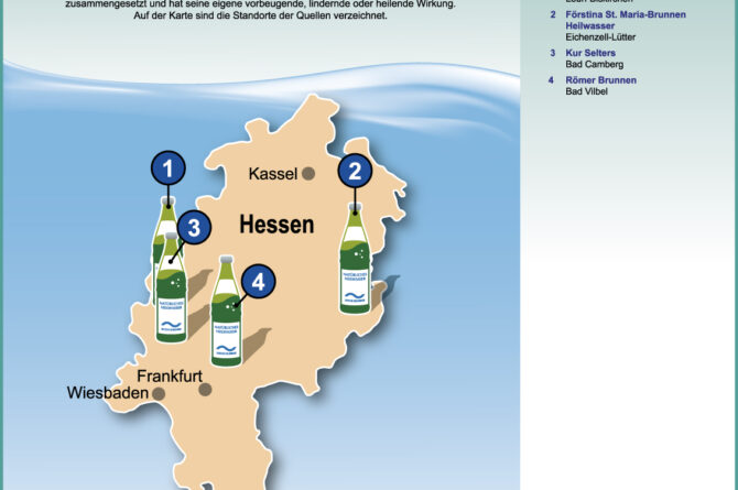 Grafik Heilbrunnen und Heilwassermarken in Hessen 2025